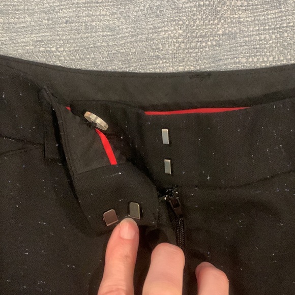 New Directions Black Dress Slacks w/flecks of blue & white Sz 8P - Picture 6 of 8